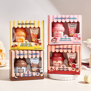 Perfume con Aroma a Helado, 2 en 1, en Caja de Regalo, Aroma Dulce y Afrutado, 50 ml, Set de Regalo de Perfume Económico, Crema de Manos para Mujer - Product Image 1