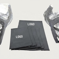 Sacs à fermeture éclair réutilisables en CPE semi-transparent noir givré Boang pour l'emballage des vêtements pour enfants et des sous-vêtements personnels