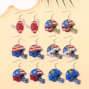 Boucles d'oreilles magnétiques drapeau pour enfants, bijoux de fête tendance pour oreilles non percées - Product Image 4