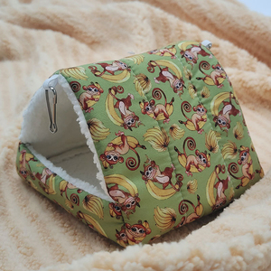 Bequemes Hamster bett Plüsch Weich hängendes kleines Haustier Kaninchen Meers chweinchen Haus für Käfig - Product Image 6