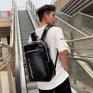 Free Sample <b>waterproof</b> college laptop sport stylish vintage smart luxury brown polyester <b>rucksack</b> men - Product Image 6
