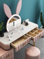 Commode intégrée de style nordique, luxe léger et simple, pour chambre à coucher