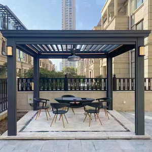 Sản xuất Pavilion ngoài trời pergola nhôm 6x4 <span class=keywords><strong>gazebo</strong></span> với thanh Nhật Bản <span class=keywords><strong>gazebo</strong></span> bán - Product Image 4