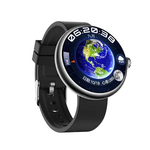 Bayanlar akıllı saat yuvarlak arama Amoled ekran V12 Sifli çip NFC sesli asistanı saatlik noktası ölçüm Smartwatch