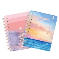 Cahier à bobine Anime A7 mignon avec reliure à spirale gros étudiant papeterie couverture en papier à couverture rigide pour l'école et le bureau