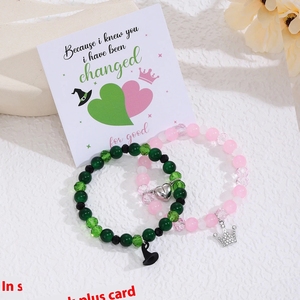 Kambaba Jasper สร้อยข้อมือเพิ่มความง่ายสำหรับผู้ชายผู้หญิงกระเป๋ากำมะหยี่ - Product Image 2