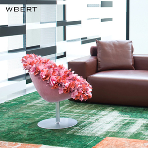 WBERT italiano de lujo arte moderno diseño Floral silla Casual de moda ligera para el hogar Oficina o apartamento uso para mujeres - Product Image 6