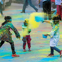 Poudre Colorée Holi 100g/sac – Farine de Maïs Arc-en-ciel pour Fêtes, Festivals, Blagues et Gadgets Amusants