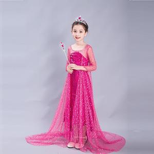 ชุดเดรสเด็กประดับเลื่อมแฟชั่นใหม่ล่าสุด ชุดคลุมเด็กผู้หญิงสีขาวน้ำเงิน ชุดแฟนซีสำหรับงานปาร์ตี้ ชุดเจ้าหญิงเอลซ่าสำหรับเด็ก - Product Image 3