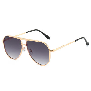 FANSHA <strong>Red</strong> Beige Unisex Polarized Metal UV Protection Full Rim Square Design Lightweight Comfortable Durable Fashion Sunglasses - Product Image 1