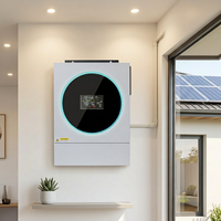 Onduleur solaire hybride 4kW 24V 230V hors réseau à onde sinusoïdale pure pour système de stockage d'énergie domestique et solution d'alimentation de secours à usage quotidien