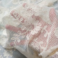 Tissu en dentelle florale respirant et hydrosoluble 100% coton pour vêtements ou robe hawaïenne, tissu en dentelle brodée