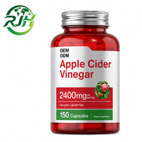 Complément alimentaire à marque privée OEM, capsules de vinaigre de cidre de pomme, capsules ACV, complément de santé
