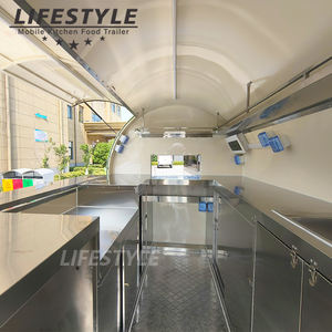 รถเทรลเลอร์ขายอาหารขนาดเล็กกลางแจ้งอุปกรณ์ครบครันทำจากสแตนเลสสำหรับจัดเลี้ยงอาหารสุนัขร้อนไอศกรีม - Product Image 5