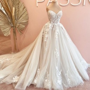 NDB10237 Abito da Sposa, Vestito Nuziale, Gonna da Sposa, Spalle Scoperte, Schiena Nuda, Stile Forestale, Super Fiabesco e Sognante - Product Image 1