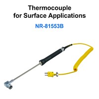 General Purpose Handheld Surface Thermocouple Probe Mesh Type Faster Thermal Response Probe Thermocouple for Surface Application