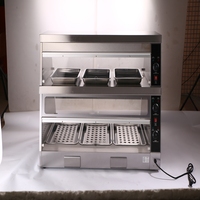 Vitrine chauffante pour aliments commerciaux |   Table de maintien au chaud en acier inoxydable pour restaurant