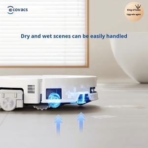 ECOVACS DEEBOT T80S OMNI Robot Vacuum & <b>Mop</b>, 24800Pa Suction, OZMO ROLLER 2.0, ZeroTangle 3.0, TruEdge 3.0, OMNI Station - Product Image 4