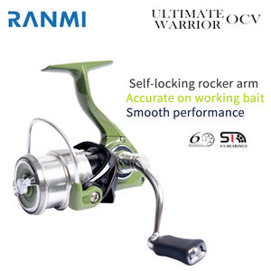 Moulinet de pêche RANMI ULTIMATE WARRIOR OCV OASIS Spinning Shallow Cup BB 6+1 en alliage d'aluminium, nylon et fibre de verre pour eau salée et lac - Product Image 2