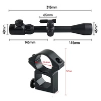 Lunette de visée optique combinée laser point rouge 3-9X40EG pour la chasse