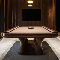 Wanyaju Table de billard en bois massif de haute qualité personnalisée Ardoise de conception standard de luxe avec boules de billard Table de billard en ardoise