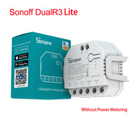 Interrupteur intelligent bidirectionnel double R3/Lite pour volets roulants/portes/fenêtres avec contrôle vocal et connectivité Wi-Fi