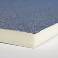Panneau sandwich en mousse de polyuréthane de haute qualité avec conduit d'air en feuille d'aluminium pour mur