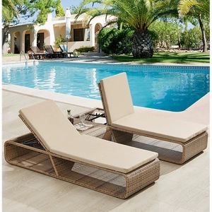 Tumbona Popular de Ratán PE Impermeable para Jardín, Piscina, Muebles de Exterior, Playa, Hotel - Product Image 2