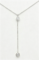 Collier pendentif classique en diamant de laboratoire taille brillant, plaqué or blanc, jaune ou rose 14K 18K, bijou de fiançailles solitaire unisexe