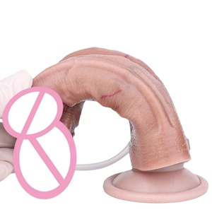 Soft Liquid Silicone Lifelike Realistic <b>Dildo</b> Thick Squirting <b>Dildo</b> Adult Butt Plug Adult Anal Toy for Women Men Couple - Product Image 3