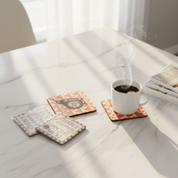 Sous-verres en papier personnalisés avec logo pour les cafés, tapis absorbants pour boissons avec impression haute définition