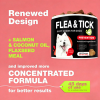 En stock : Comprimés à mâcher anti-puces et tiques pour chiens et chats, protection efficace contre les parasites et soutien à la santé des animaux de compagnie