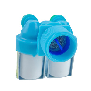DC33 Water Inlet Valve For Washing Machine 2 Way <b>Splitter</b> Connector With Green <b>Hose</b> Fittings - Product Image 2