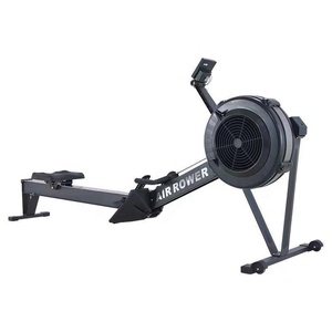 Rowing Machine Rowing Machine Air Rower 10 Levels Resistance Adjustable Foldable Rower With LCD Monitor For Cardio Training