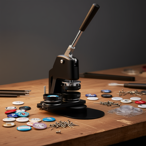 Máquina manual para hacer botones de 1 pulgada y 2.25 pulgadas, kit de prensa para insignias, para maquinaria de prendas de vestir - Product Image 2