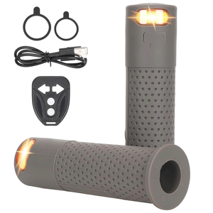 Poignées de signalisation pour trottinette <span class=keywords><strong>électrique</strong></span>, clignotants pour trottinette et vélo avec télécommande USB sans fil, accessoires pour vélo et trottinette - Product Image 1