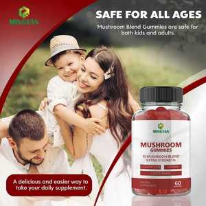 Gomitas de Suplementos Herbales Nootrópicos OEM/ODM con Mezcla de 10 Hongos que Apoyan la Función Cerebral e Inmunológica y Brindan <span class=keywords><strong>Beneficios</strong></span> Antioxidantes - Product Image 4
