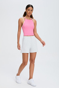 Venta al por mayor <span class=keywords><strong>de</strong></span> ropa <span class=keywords><strong>de</strong></span> yoga personalizada: Top halter <span class=keywords><strong>de</strong></span> yoga para mujer con sujetador incorporado, sensación <span class=keywords><strong>de</strong></span> segunda piel, <span class=keywords><strong>de</strong></span> secado rápido, chaleco para gimnasio y entrenamiento. - Product Image 6