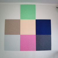Panneau mural acoustique en feutre PET auto-adhésif haute densité pour bureau, maternelle et décoration intérieure - Vente en gros