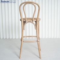 Chaise de bar en bois massif Offre Spéciale chaise de bar en bois courbé chaise de salle à manger de réception Cofe
