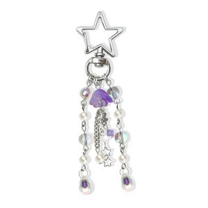 Llavero con Luz en Forma de Estrella y Medusa, Estilo Dulce y Moderno, con Impresión UV en Aleación de Medusa - Product Image 6