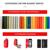 Couverture anti-feu surdimensionnée 6mx9m en fibre de verre, résistante au feu, pour l'extinction d'incendies et le sauvetage d'urgence en voiture, directement de l'usine