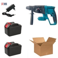 Marteau perforateur rotatif sans fil 21V, sans balais, 26mm de diamètre de perçage, 900 tr/min, 4500 coups par minute, pour béton, murs, construction, qualité industrielle