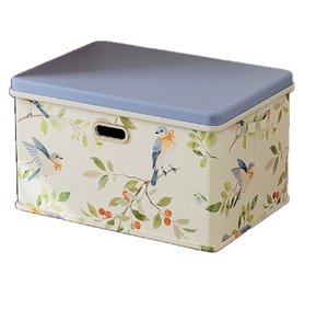 Grande boîte de rangement pour vêtements et couettes, boîte organisatrice pliable - Product Image 1