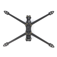 Plaque et bras en fibre de carbone découpés sur mesure par CNC, ultra-légers et haute rigidité, pour kits de châssis de drones FPV UAV