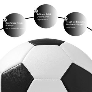 Pallone da Calcio in PVC Personalizzato di Alta Qualità con Logo Stampato, Realizzato in Materiale PU per Allenamento Sportivo all'Aperto e Uso Promozionale - Product Image 3