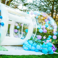 Ballon Bulle rempli TPU Tente fun gonflable bulle ballon maison avec ventilateur pour fête de mariage