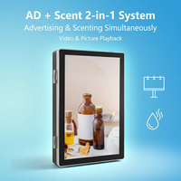 Diffuseur d'arômes publicitaire mural Mini AD-SCENT avec écran LED de 18,5 pouces, Bluetooth, WIFI, contrôle par application, machine à parfum commerciale