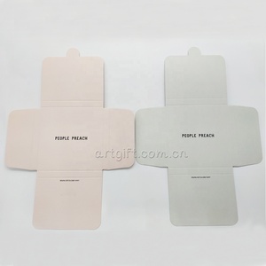 Boîtes pliantes de cartes pour femmes, en tissu de vernis et en papier Kraft <span class=keywords><strong>rose</strong></span>, ensembles de bijoux avec Logo personnalisé, expédition gratuite - Product Image 5