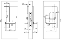 Cerradura Inteligente para Hotel de Aleación de Zinc con Cinco Puntos de Cierre de Seguridad, Cerradura con Tarjeta RFID para Habitaciones, para Proyectos Hoteleros de Lujo